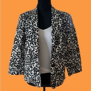 🖤MOSSIMO! NEUTRAL BLACK & WHITE BLAZER! CLASSIC STYLE! GORGEOUS PRINT!